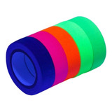 Fita Fluorescente Festa Teto Brilha Neon Decoração 6 Peças
