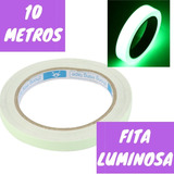 Fita Fluorescente Festa Teto Brilha Neon Decoração Rolo 10m