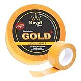 Fita Gold 2-5cm X 5mts Protese Capilar Dupla Face Peruca Transparente Adesiva Prova Dagua Amarela Não Mela Não Derrete Premium Marca Royal Tape