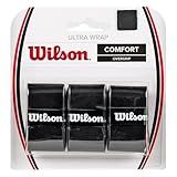 Fita Goods Ultra Wrap Tennis Overgrip WILSON Sporting Pacote Com 3 Preto WRZ403000