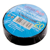 Fita Isolante 20 Metros Preta Pvc Antichama 10 Unidades