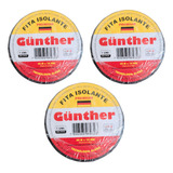 Fita Isolante Gunther Antichama 18mm X 20m Kit 3 Unidades