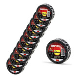 Fita Isolante Imperial 3m 18mm X 20 Metros Preta 10 Unidades