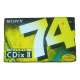 Fita K7 Marca Sony Modelo Cdix 74 Minutos Lacrada