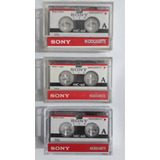 Fita K7 Microcasette Para Gravador Sony 60 Minutos 3 Unida