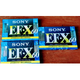 Fita K7 Sony 3 Uni virgem lac Fabri Efx 60 japan