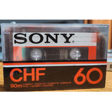 Fita K7 Sony Nova Virgem Chf 60 made In Japan Lac Fabr