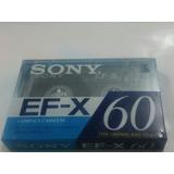 Fita K7 Virgem Sony Ef x 60 nova E Lacrada De Fábrica 