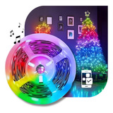 Fita Led 10m Usb 5v Pisca Rgb Inteligente C controle Via App