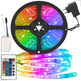 Fita Led 3528 Rgb 5m 16 Cores Fonte controle controladora