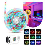 Fita Led 3528 Ultra Rgb 5m 300 Leds 16cores Ip65 Fonte 12v3a