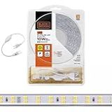 Fita Led 5050 Black Decker Ip67 120 Leds 5 Metros 10W M 650 Lumens Conector Luz Amarela 2700K 