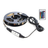 Fita Led 5050 Rgb Controle Remoto 2m 5v Usb Para Tv Pc Carro Cor Da Luz Rgb 2m