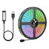 Fita Led 5050 Rgb Usb 3m Fundo Tv E Pc C  Controle Oferta