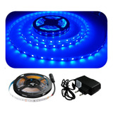 Fita Led Azul 2835 Rolo De 5m 300 Leds Fonte
