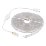 Fita Led Chata 2 Metros 6000k Branco Frio Fonte Conector