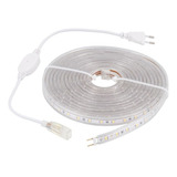 Fita Led Chata 5 Metros 5050 6000k Branco Frio Conector