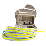 Fita Led Cob Branco Quent 3000k 5mts 8mm 480leds m 12v Ip20