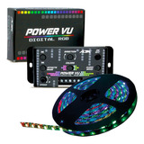 Fita Led Digital Ajk 300 Led Rgb 5 Metros Central Power Vu