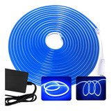 Fita Led Iluminação Neon Led Super Potente Fachada Comércio Luz Azul Tensão De Operação 12v 110v 220v