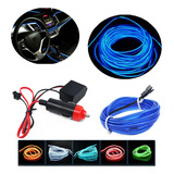 Fita Led Luz Interna Carro Neon Painel Fibra Ótica 5m Metros