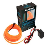 Fita Led Neon Laranja 1 Metro P painel interior Automotivo