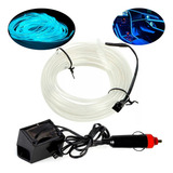 Fita Led Neon Painel Carro 5 Metros Tunning Azul Gelo