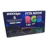 Fita Led Neon Rgb 5 Canhões Painel Carro C App Celular