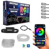 Fita Led Neon Rgb Luz Interna 5 Canhões 6 Metros 12v Shocklight