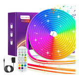 Fita Led Neon Wifi Inteligente Rgb Color 5m Ip68 110 220v