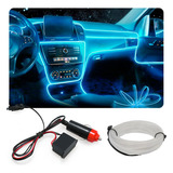 Fita Led Painel Amarok 2013 Luz Interna 5m Azul Gelo