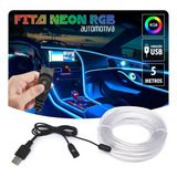 Fita Led Painel Amarok 2013 Luz Interna 5m Rgb Tomada Usb