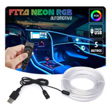 Fita Led Painel Amarok 2013 Luz Interna 5m Rgb Troca Cor