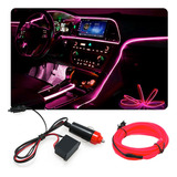 Fita Led Painel Amarok 2013 Luz Interna 5m Rosa