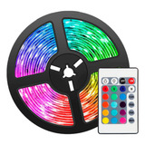 Fita Led Rgb 5050 Rolo 5m 300 Leds Prova D água Controle