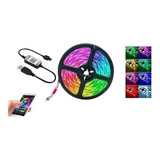 Fita Led Rgb 5050 Usb 5m Pc Tv Wifi Bluetooth Alexa Google Luz Colorida 5v