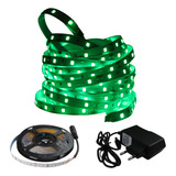 Fita Led Verde 2835 Rolo De 5m 300 Leds Fonte Tensão De Operação 12v 110v 220v