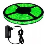 Fita Led Verde 3528 Rolo 5m 300 Leds Prova Dagua Ip65 12v