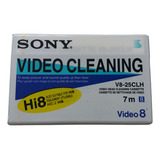 Fita Limpeza 8mm Sony V8 25clh Video Cleaning Nova Lacrada