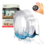 Fita Mágica Nano Dupla Face Lavável 30 Mm X 03 M Cor Transparente Transparente