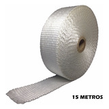 Fita Manta Térmica Branca Termotape P Escapamento Moto 15 M