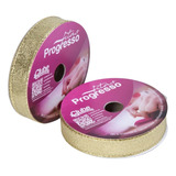 Fita Metalizada 15mm 10m Ouro Aramada
