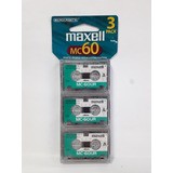 Fita Micro Cassete Mc60 Maxell Kit Com 3
