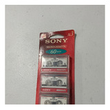 Fita Micro Cassete Sony Mc 60 Nova 3 Unidades