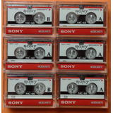 Fita Microcassete Sony Mc 60 Seminovas 6 Unidades Com Estojo