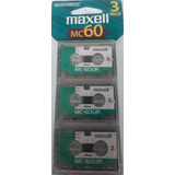 Fita Microcassette Maxell Mc 60 Pac
