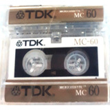 Fita Microcassette Tdk Pac 3 Unidades Mc 60 Min Virgens