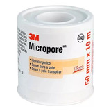 Fita Micropore Hipoalergênica 50x10 Bege 3m