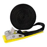 Fita Mordente Cinta Catraca 4 5m Para Amarração De Carga Rack Bagageiro Presilha Zamac 25mm