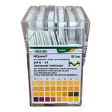 Fita Papel Indicador De Ph 0 14 Graduado C  100 Tiras